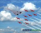 Concorde G-BOAD and The Red Arrows - 20x16