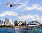 Concorde over Sydney Harbour Australia 1996 - 20x16