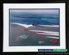 Concorde and The Red Arrows 1997 - Framed and Signed 16x12