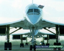 Three Concordes Line Up on Last Day 24-Oct-2003 - 20x16