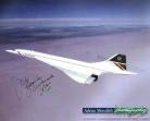 Concorde G-BOAG over Preswick, Scotland - Signed 16x12